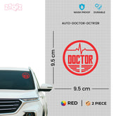 Elegant Doctor Tag for Vehicle Windows